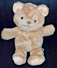 13" VINTAGE R DAKIN 1983 BABY BROWN TEDDY BEAR FUN FARM STUFFED ANIMAL PLUSH TOY