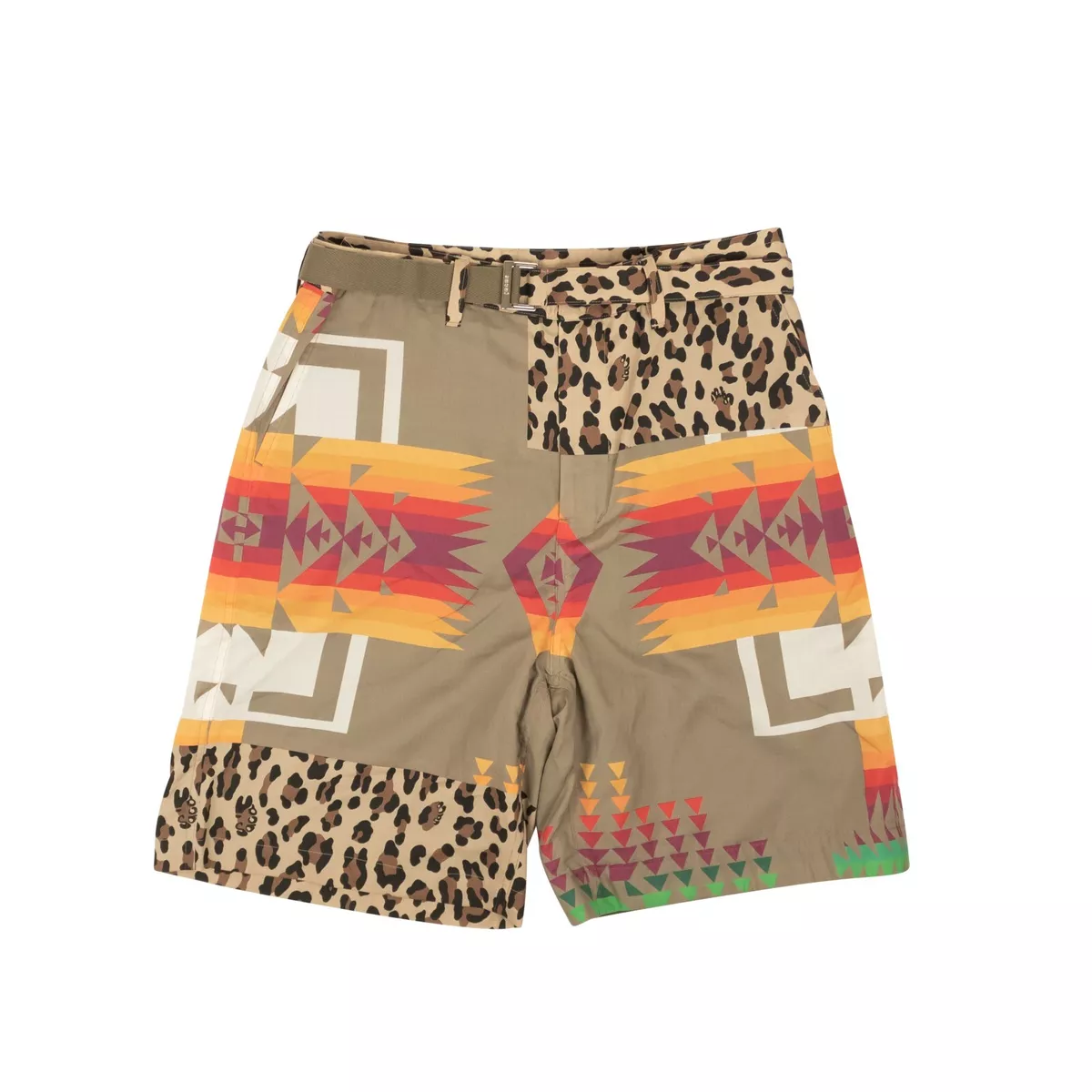 NWT SACAI x Hank Willis Thomas Archive Print Mix Shorts Size 3