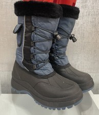 CAMPBELL Men's Blue Rubber Winter Boots Made in Canada Sz 4 A331 