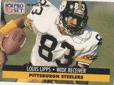 FREE SHIPPING-MINT-1991 Pro Set #277 Louis Lipps Pittsburgh Steelers 