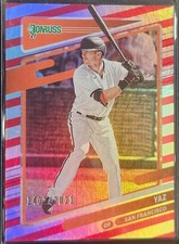2021 Donruss Mike Yastrzemski #67 Holo Red Stripe /2021 Name Variation Giants