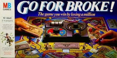 Vintage Go For Broke! Brettspiel von MB Spiele Ausgabe 1985 - (10+) - vollständig