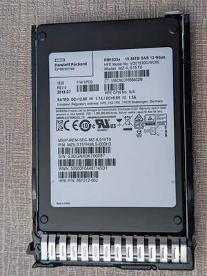 Samsung PM1633a 15.36TB SAS SSD 12Gbps MZ-ILS15T0 99% Life HPE Replacement