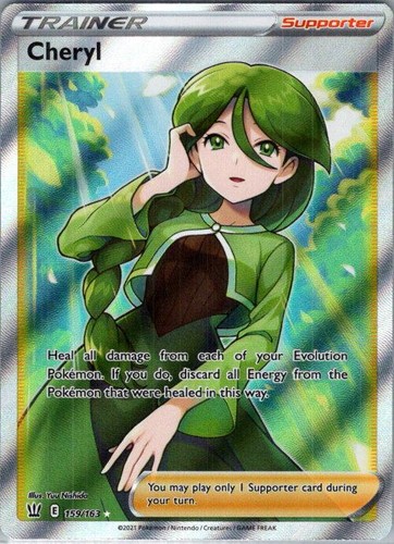 Cheryl 159/163 Ultra Rare Battle Styles Pokemon Holo NM AA-67