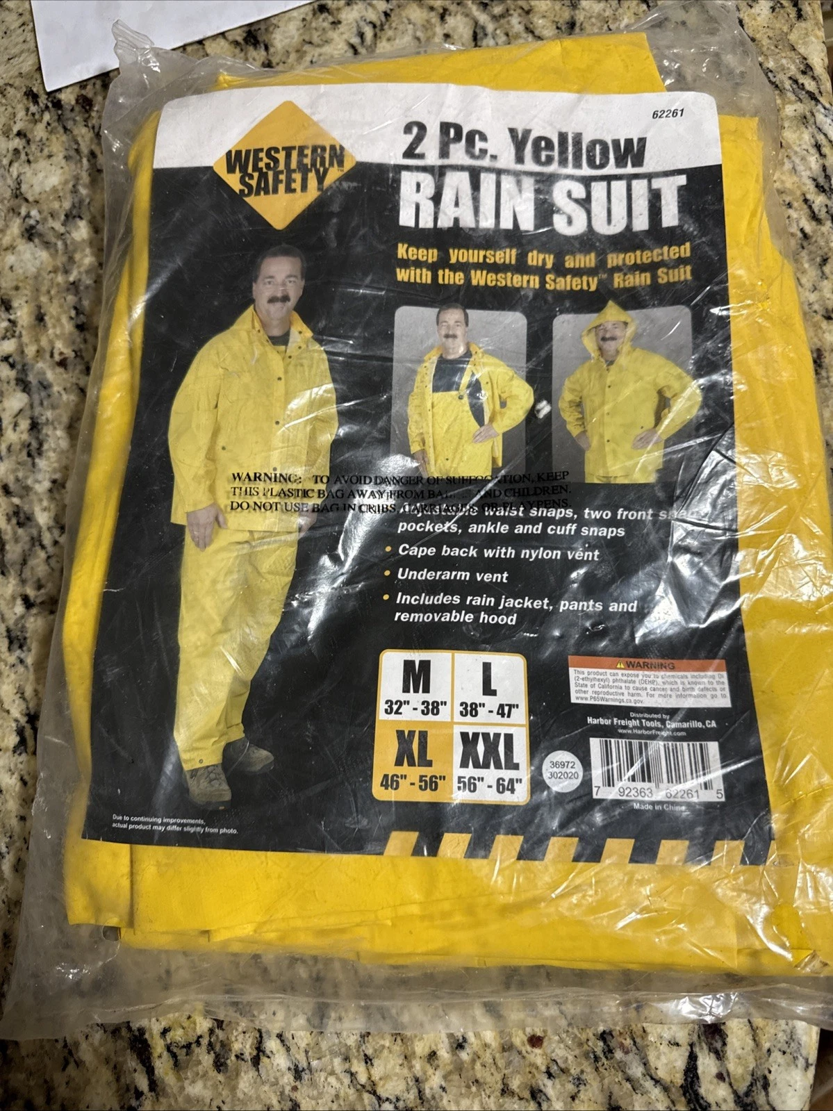 2 Piece RAIN SUIT Jacket/Coat + Pants Mens XL Hood Work Road Construction Yellow
Opens in a new wind