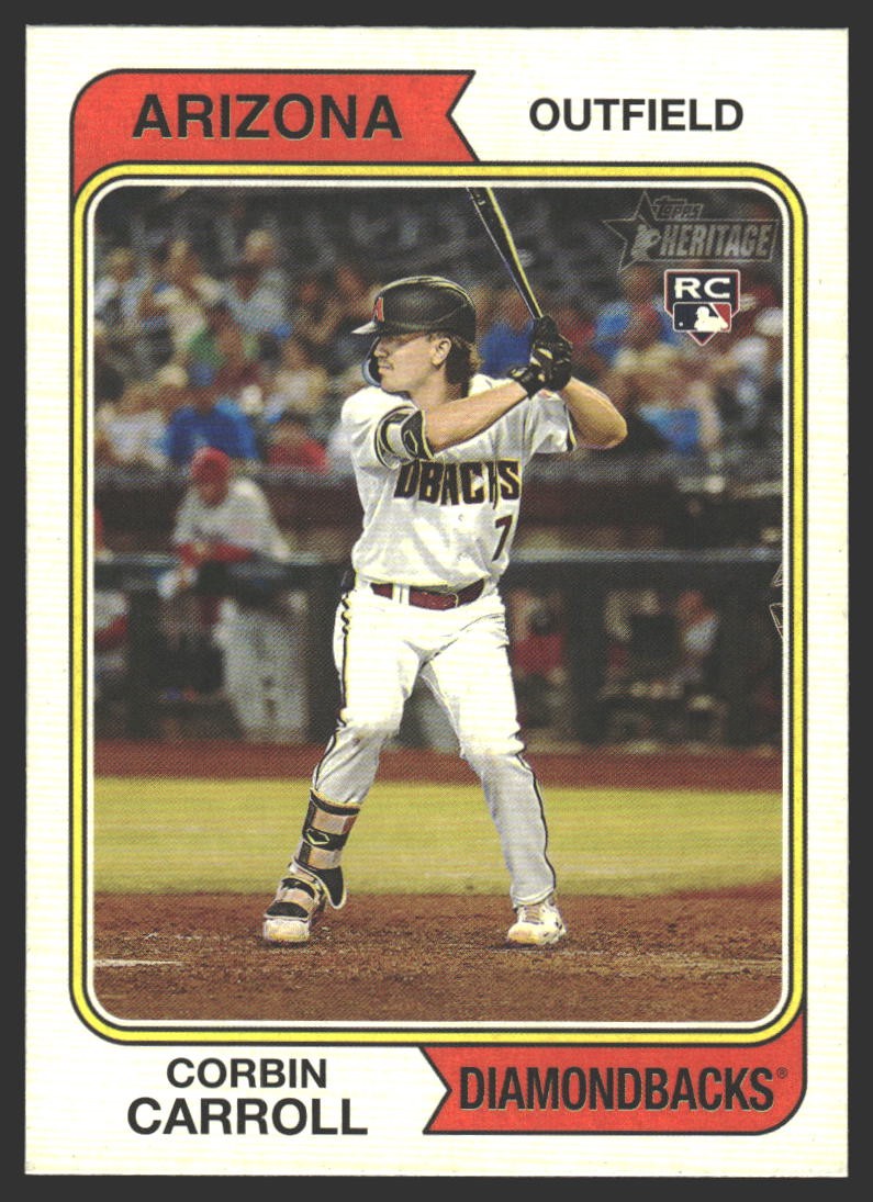 Corbin Carroll #209 2023 Topps Heritage Arizona RC Rookie