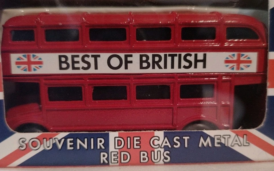 Modellino LONDON BUS - SOUVENIR DIE CAST METAL RED BUS-SCALA 1:64 - Immagine 2 di 4