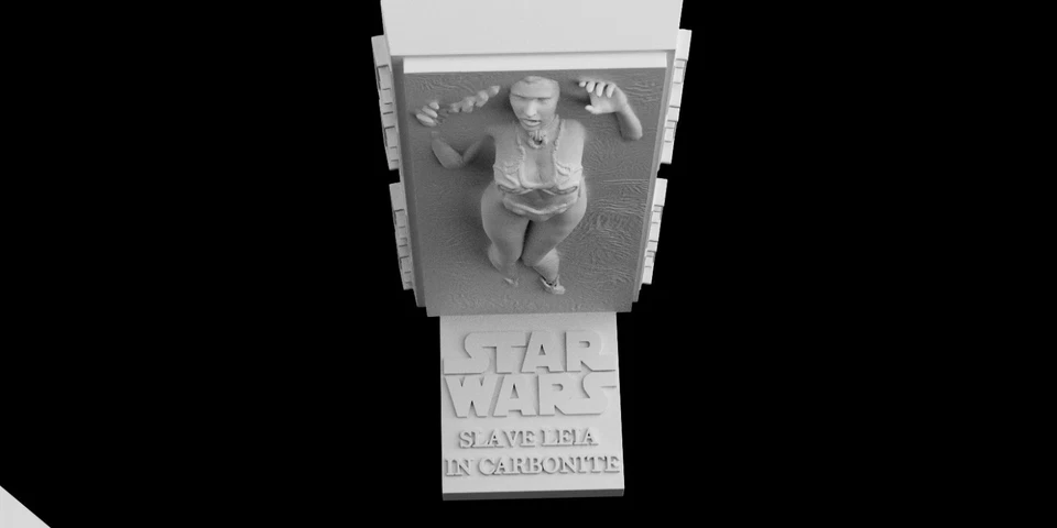 3D 打印星球大战莱娅公主碳酸盐雕像 — 第 3/4 张图片