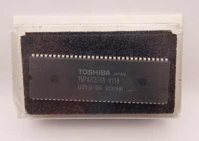 Toshiba TMP47C670N-V718 CMOS 4-Bit Microcontroller SDIP64 IC (Dual 292082) NOS