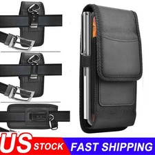 Phone Holster for iPhone 17 16 16E 15 14 13 Pro Max Belt Clip Pouch Nylon Case