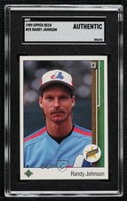 1989 Upper Deck Double Prints Randy Johnson Kelly Gruber SGC Authentic HOF n8a