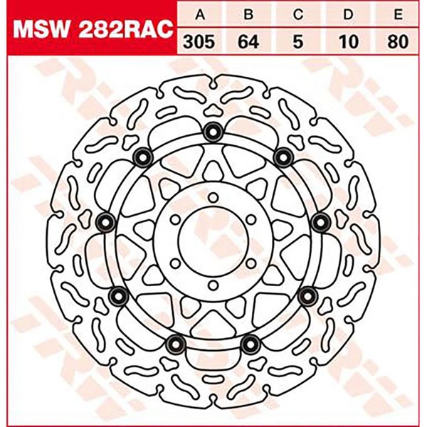TRW Bremsscheibe (FüR: KTM 950 Supermoto KTM LC8 SM 06-08 Vorne )-image