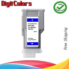 PFI-207 Cyan Ink Cartridge Fit Canon iPF680 IPF685 IPF780 IPF785 PFI207C