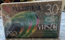 Fujifilm Pro VHS-C Camcorder Premium Video Cassette Tapes 30 - 6 unopened tapes