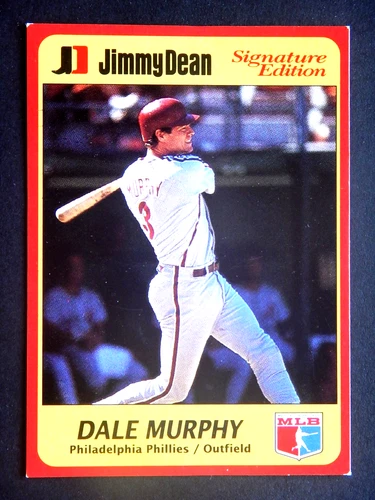 Dale Murphy #3/25 Jimmy Dean 1991 Baseball Card (Philadelphia Phillies)