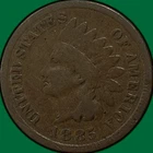 1885 Indian Head Cent Good G Coin #39722