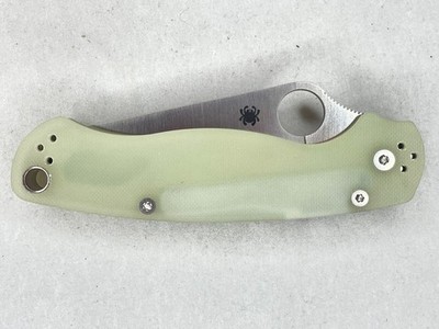 Spyderco Paramilitary 2 Jade G10 M4 Satin Exclusive C81GM4P2
