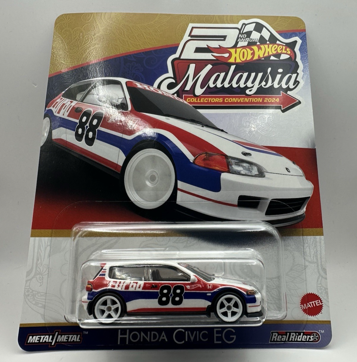 ミニカー Hotwheels Malaysia Convention civic EG Hot Wheels 2024 Malaysia Convention Honda Civic EG SN 0503/1500 | eBay