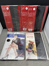Lot 7pc Vtg Deadstock Pantyhose M-L Support Control Top EFFE Angelina Cheau Chyi
