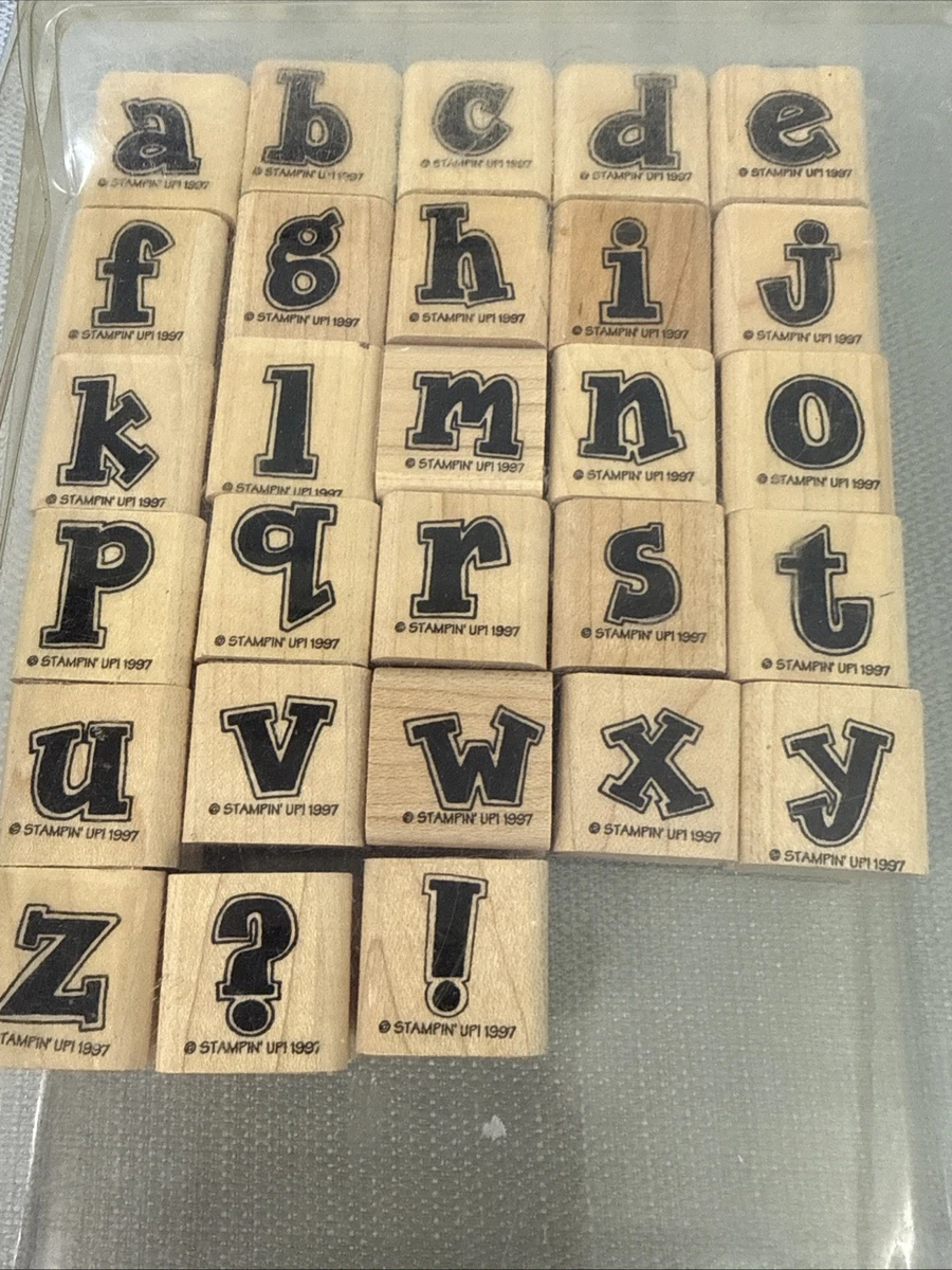25+ Stampin' Up! Scrapbooking Numbers & Letters Rubber Stamps for