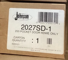 Johnson Hardware 2027SD-1 200 Series Pocket Door Hardware 086073202701