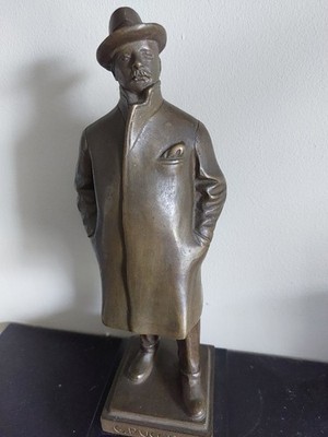 Prachtvolle Bronzestatuette von Puccini - nach Troubetzkoy - Del Chiaro Gießerei