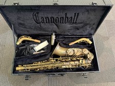 Cannonball A5-BR Brute Alto Saxophone Eb Antique Brass Hand Engraved w/ Case