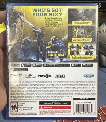 Rainbow Six Extraction Playstation 5 - Brand New Free Shipping! - Picture 2 of 2