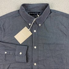 Everlane Shirt Mens Medium Blue Classic Oxford Uniform Slim Fit Button Up Polo 1