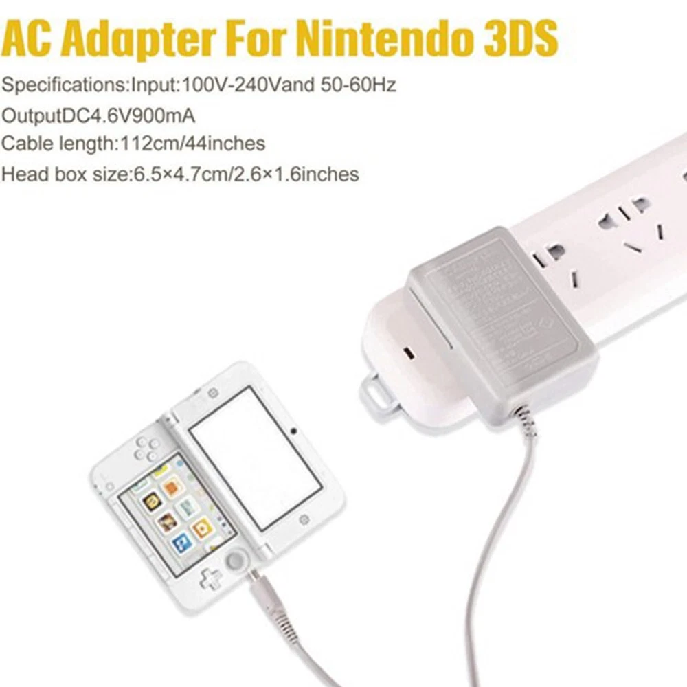 For Nintendo DSi/ 2DS/ 3DS/ DSi XL AC Adapter Home Wall Charger Cable Power Plug
