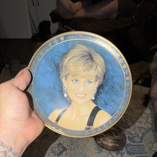 Princess Diana Collector Plate 1961-1997, Gold Trim, Royalty Memorabilia