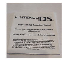 Nintendo DS Health and Safety Precautions Manual Original Eng Fr Spa