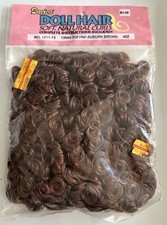 New Darice Soft Curly Doll Hair 13 mm Auburn Brown No. 1211-13, 4 oz NIP