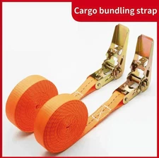 Heavy Duty Cargo Tie Down Strap with Metal Buckle: Secure Luggage & Transport