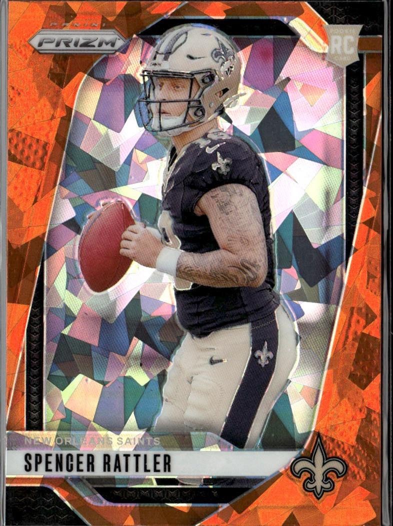 2024 Panini Prizm #388 Spencer Rattler Orange Ice