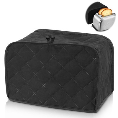 Black Toaster Cover 2 Slice, Two Slice Bread Machine Covers Quilted Toaster C...