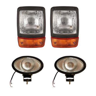#ad 4Pcs Jcb Backhoe Loader Headlight amp; work light Assembly For 3C 3CX 3D 3DX 4C 4CN $117.20
