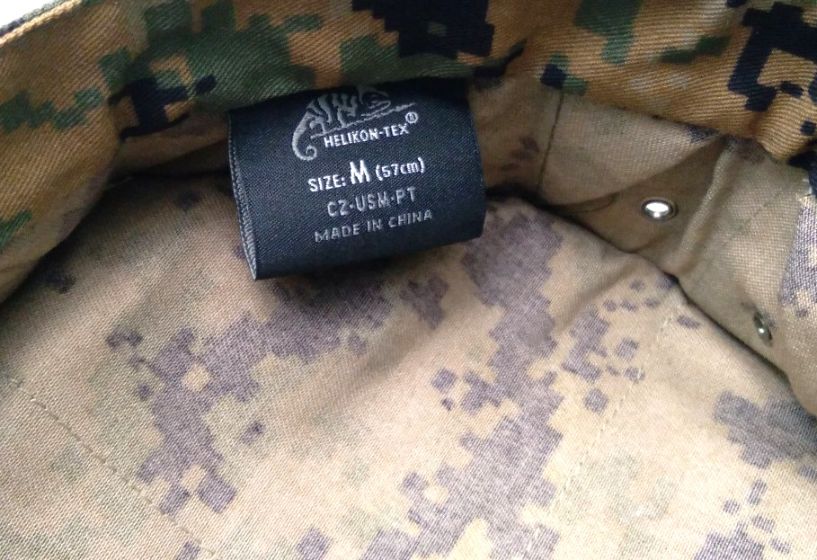 NOS U.S. MARINES MARPAT 8-POINT GARRISON WOODLAND UTILITY COVER MEDIUM 57-59cm