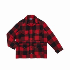 VTG Pendleton USA Wool Mackinaw/Hunting Cruiser Buffalo Plaid Jacket Size : M