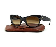 RARE 6200/51 PERSOL RATTI SUNGLASSES VINTAGE BLACK FRAME ITALY 60s OUTDOORS MEN