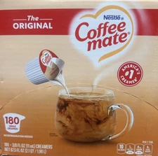 Nestlé coffee Mate Original Liquid coffee creamer singles,9 fl oz, 180 Pack...