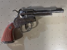 Vintage Halco Hubley Pink Grip Cowgirl Pistol Six Shooter Toy Cap Gun