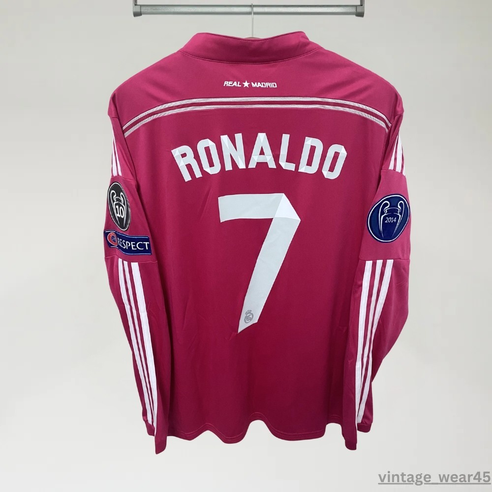 Real Madrid Ronaldo 7 Mサイズ ジャージ Ronaldo #7 Real Madrid Jersey 2017-2018 UEF A Retro Long