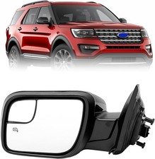 Left Driver Side Mirror 7 Pins Compatible with 2011-2019 Ford Explorer Glossy...
