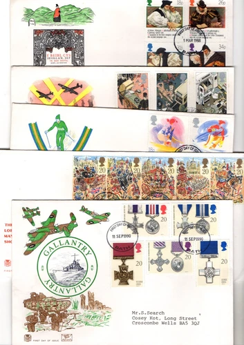VARIOUS  - BATH CDS STUART FDC'S X10 FROM COLLECTION BX2/5