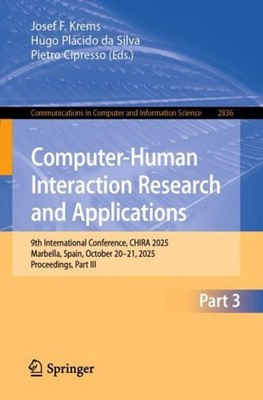 Computer-Human Interaction Research and Applications Josef F. Krems