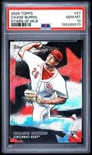 2026 TOPPS STARS OF MLB #27 CHASE BURNS ROOKIE RC PSA 10