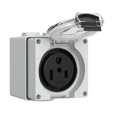 50Amp NEMA 6-50R Power Outlet Box 250V Outdoor Weatherproof ETL Listed