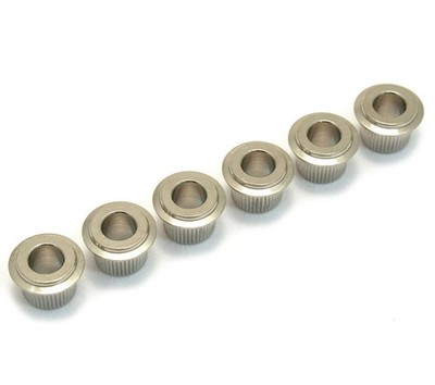 TK-0901-001 (6) Gotoh Nickel Press-In Guitar Tuner Adapter Bushing