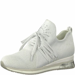 marco tozzi silver trainers